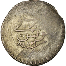 Moneta, Tunisia, TUNIS, Mustafa III, Piastre, 1768 (AH1182), MB+, Biglione