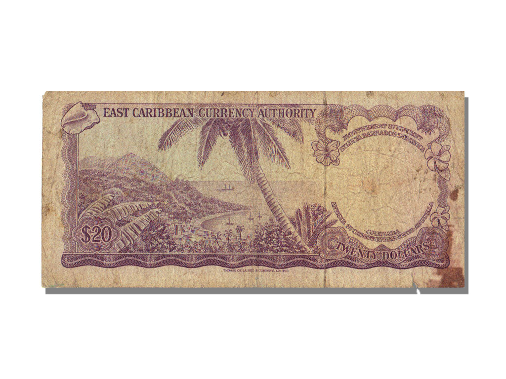 East Caribbean States, 20 Dollars, KM #15e, VF(20-25), A5