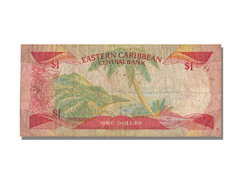 East Caribbean States, 1 Dollar, KM #17a, VF(20-25), A