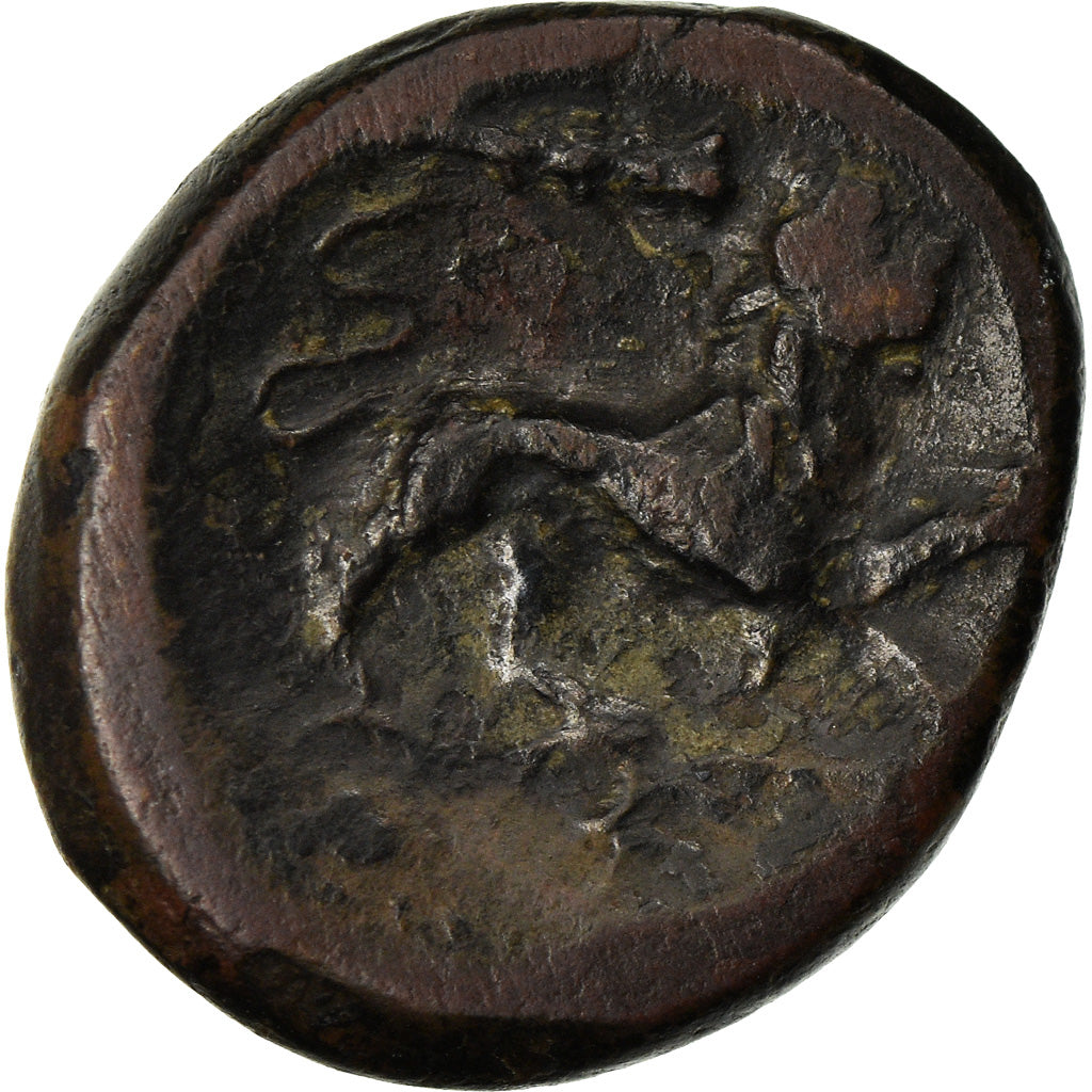 Coin, Sicily, Syracuse, Agathokles, Litra, 308-307 BC, VF(20-25), Bronze