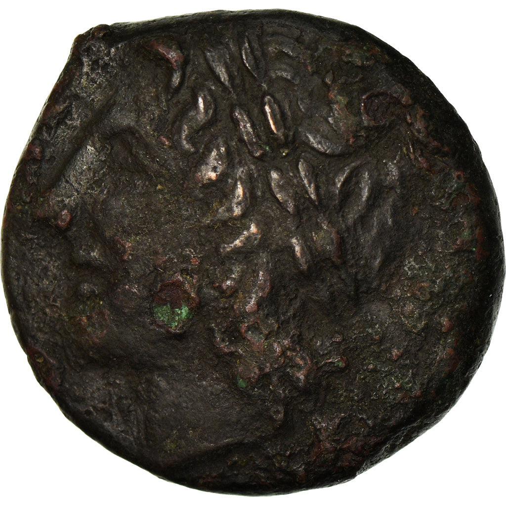 Moneta, Sicily, Syracuse, Hiketas II, Hemilitron, 287-278 BC, MB, Bronzo