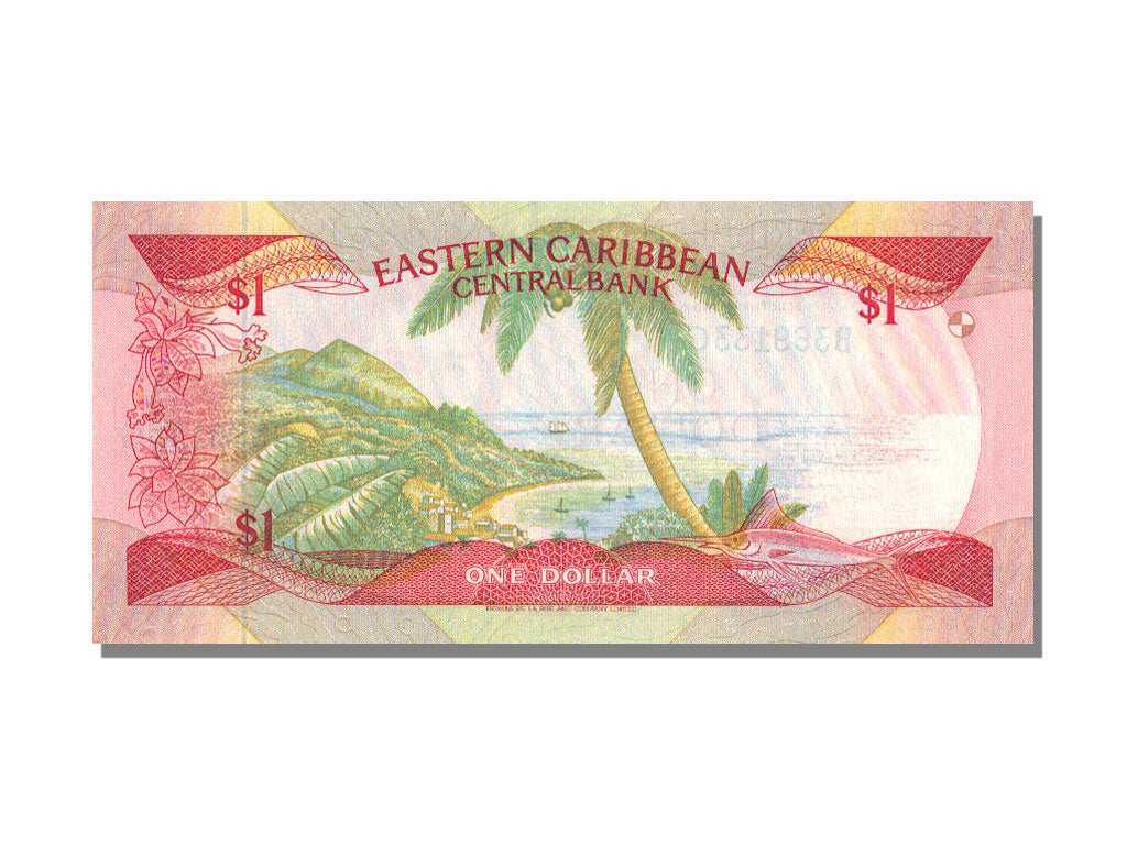 East Caribbean States, 1 Dollar, KM #17g, UNC(65-70), G