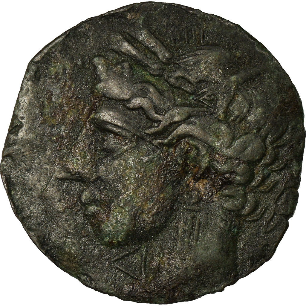 Monnaie, Sardaigne, Révolte lybienne, Shekel, 241-238 BC, TTB, Bronze