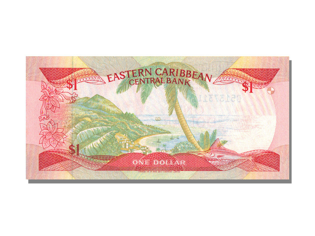East Caribbean States, 1 Dollar, KM #17l, UNC(65-70), L