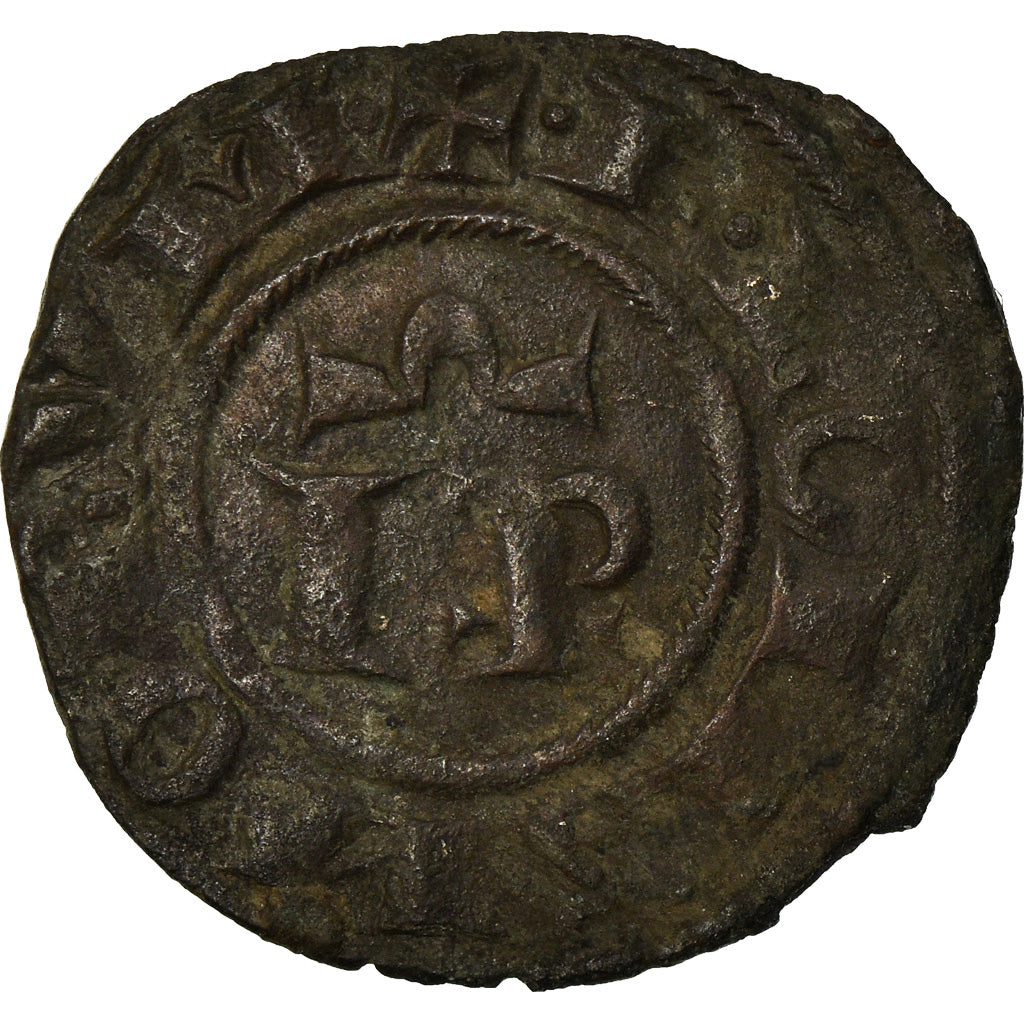 Coin, Italy, SICILY, Frederick II, Denaro, 1197-1250, Messina, VF(30-35), Billon