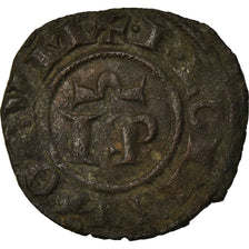 Coin, Italy, SICILY, Frederick II, Denaro, 1197-1250, Messina, VF(30-35), Billon