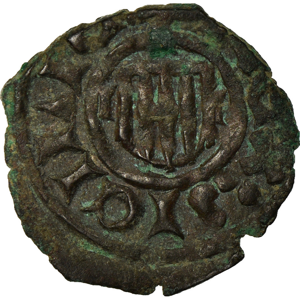 Moneta, Italia, SICILY, Joan II, Denaro, 1416-1458, MB+, Biglione