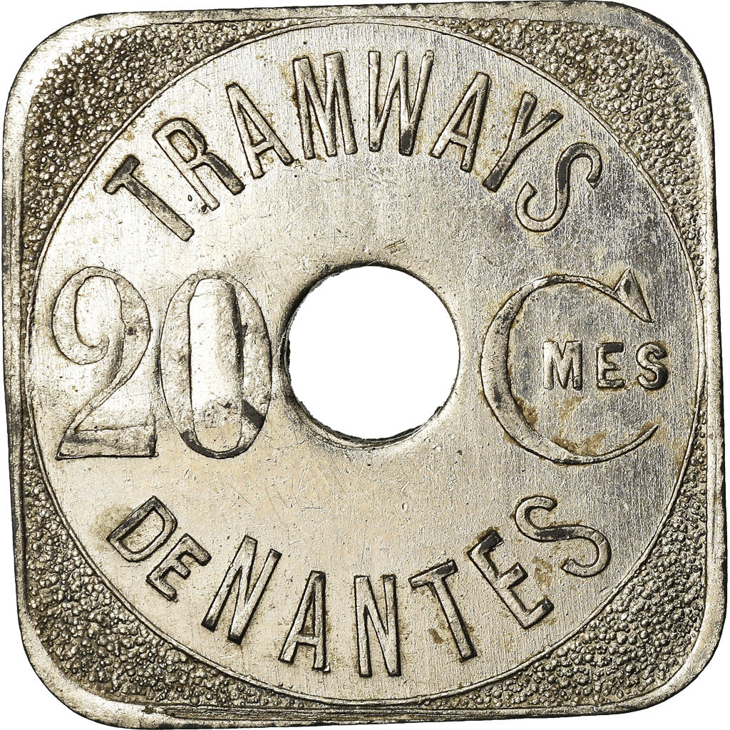 Münze, Frankreich, Tramways, Nantes, 20 Centimes, SS+, Nickel plated zinc