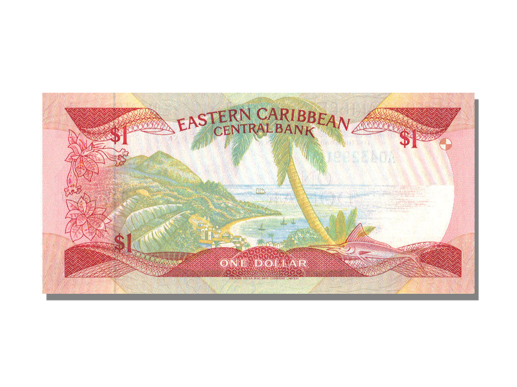 East Caribbean States, 1 Dollar, KM #21u, UNC(65-70), U