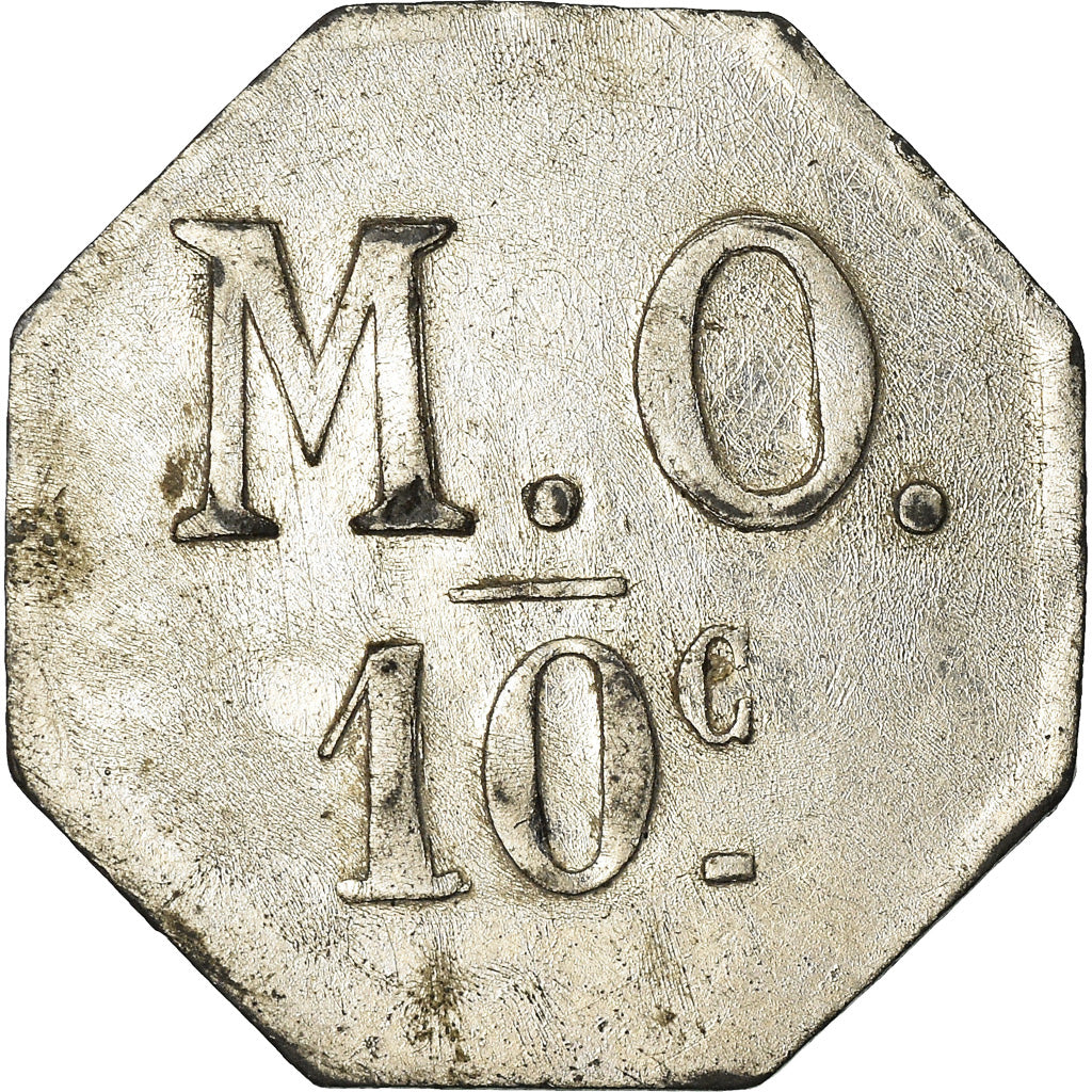 Moneta, Francia, Messageries de l'Ouest, Nantes, 10 Centimes, SPL-, Nickel