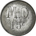 Moneda, Francia, Messageries de l'Ouest, Nantes, 15 Centimes, MBC+, Nickel