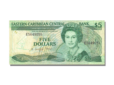 Caribbean, 5 Dollars, AU(55-58), L