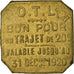 Münze, Frankreich, Omnibus Tramways de Lyon, Lyon, 20 Centimes, 1920, VZ
