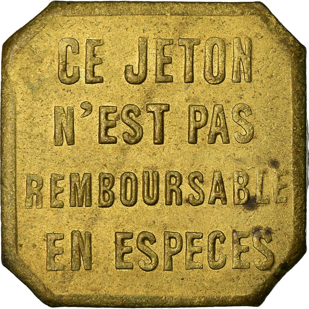 Münze, Frankreich, Omnibus Tramways de Lyon, Lyon, 20 Centimes, 1920, VZ