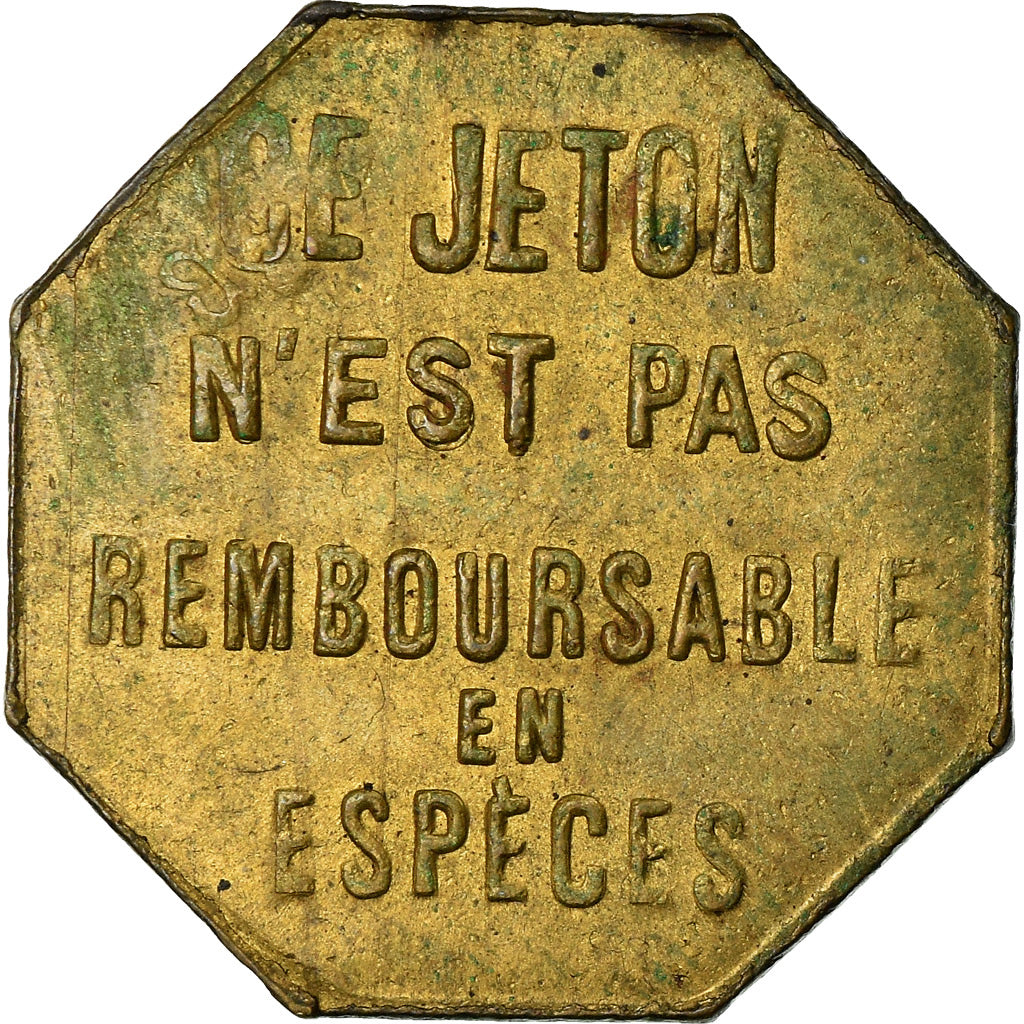 Coin, France, Omnibus Tramways de Lyon, Lyon, 10 Centimes, 1919, AU(55-58)