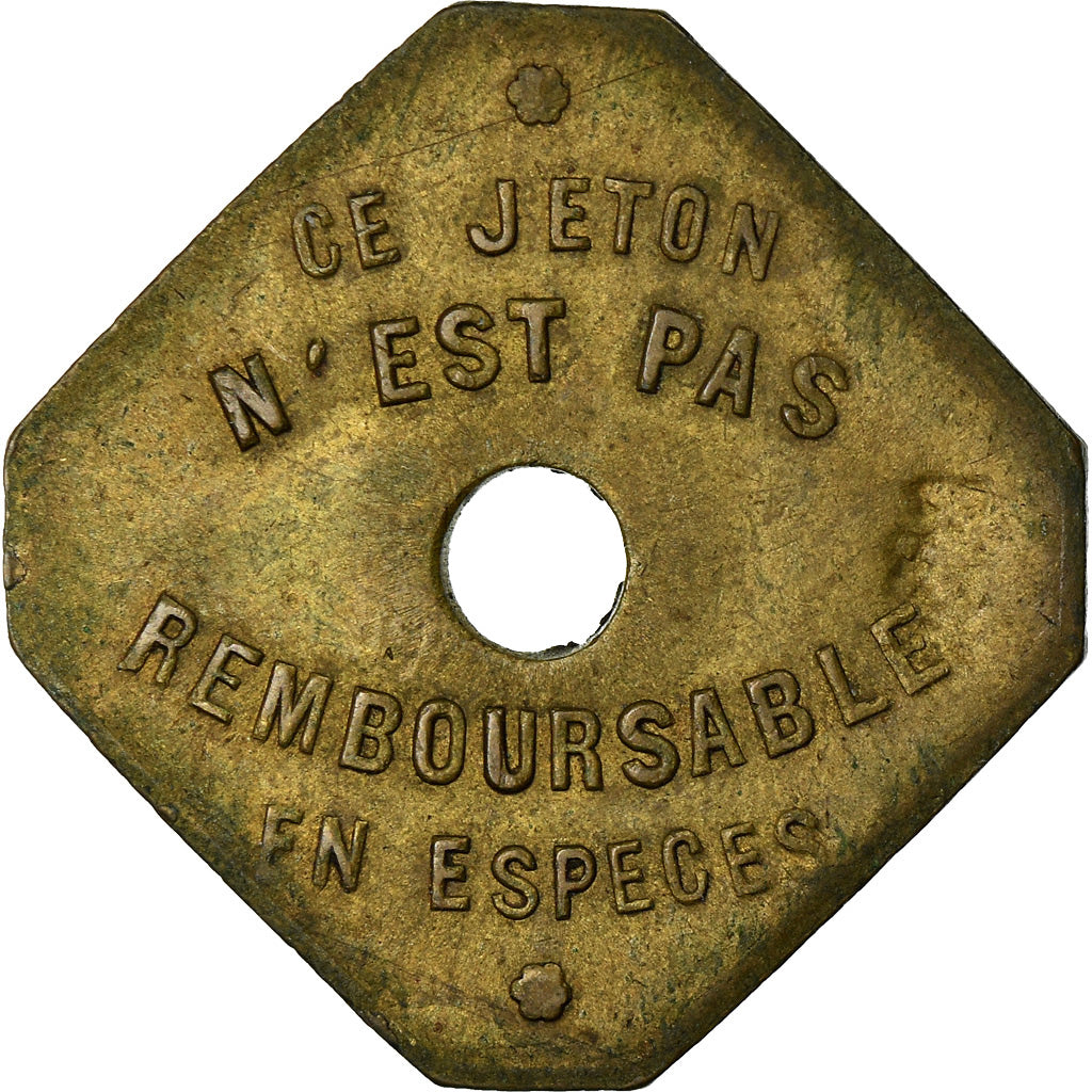 Monnaie, France, Omnibus Tramways de Lyon, Lyon, 25 Centimes, 1921, TTB+