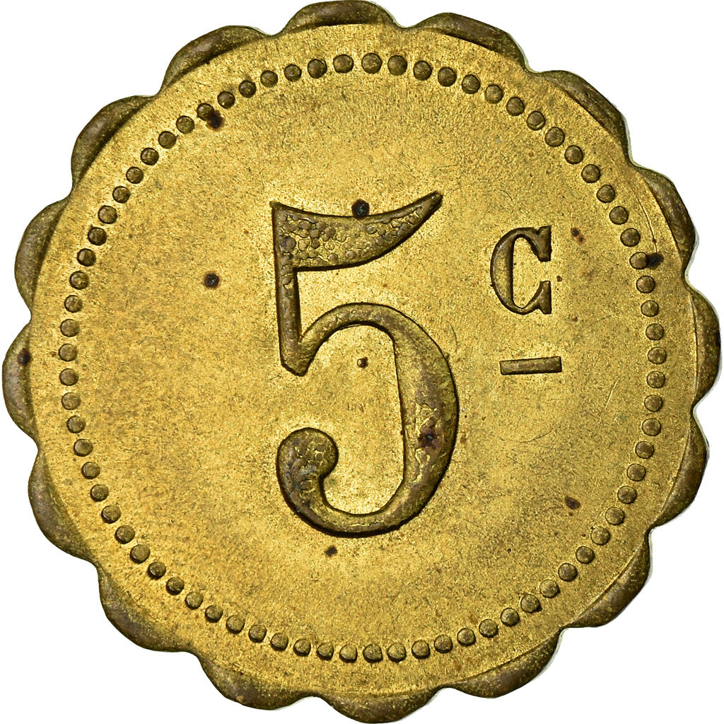 Moneta, Francia, Cie Générale Française de Tramways, Orléans, 5 Centimes