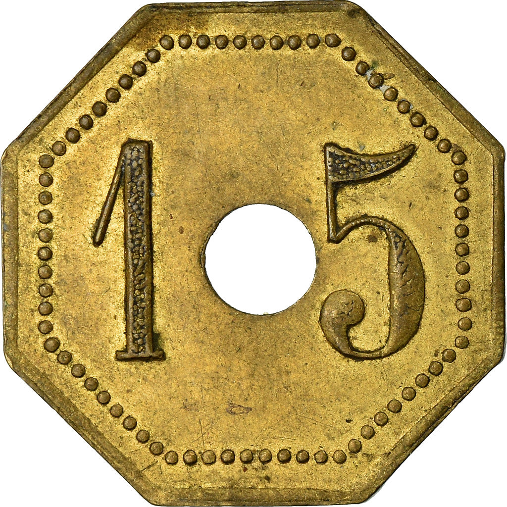 Coin, France, Cie Générale Française de Tramways, Orléans, 15 Centimes