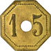 Coin, France, Cie Générale Française de Tramways, Orléans, 15 Centimes