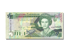 East Caribbean States, 5 Dollars, KM #26a, AU(55-58), A