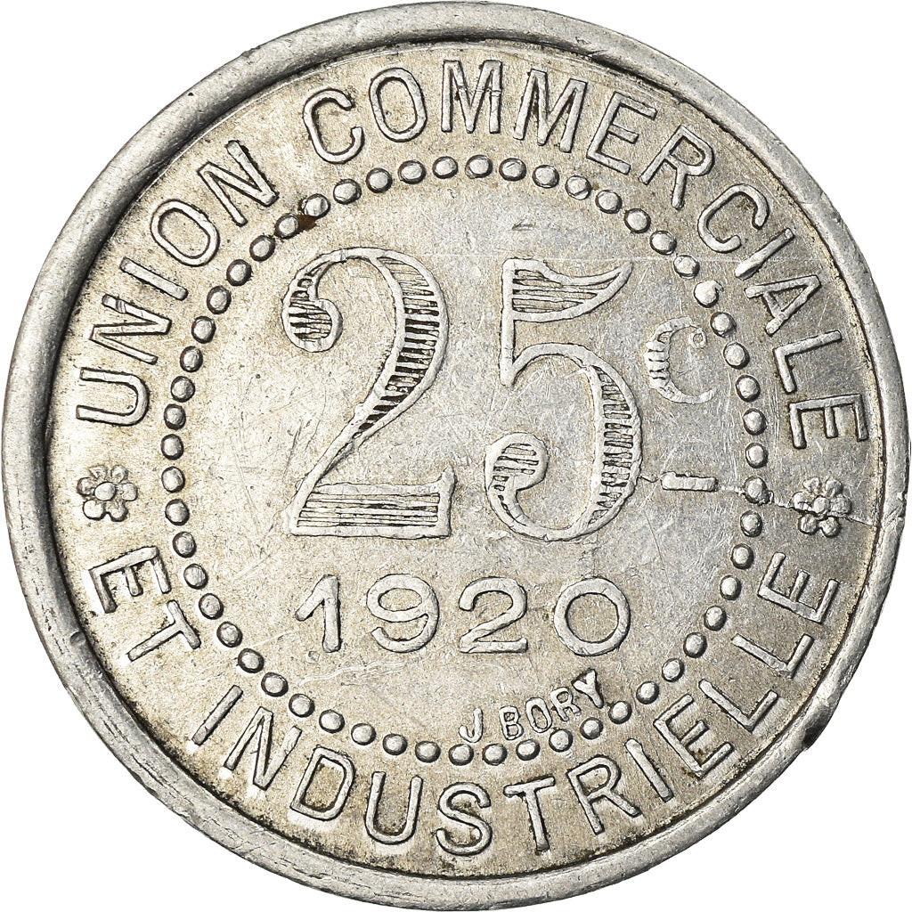 Munten, Frankrijk, Union Commerciale et Industrielle, Charlieu, 25 Centimes