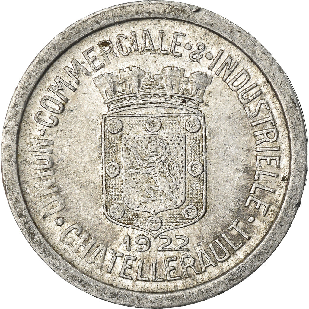 Coin, France, Union Commerciale et Industrielle, Chatellerault, 10 Centimes
