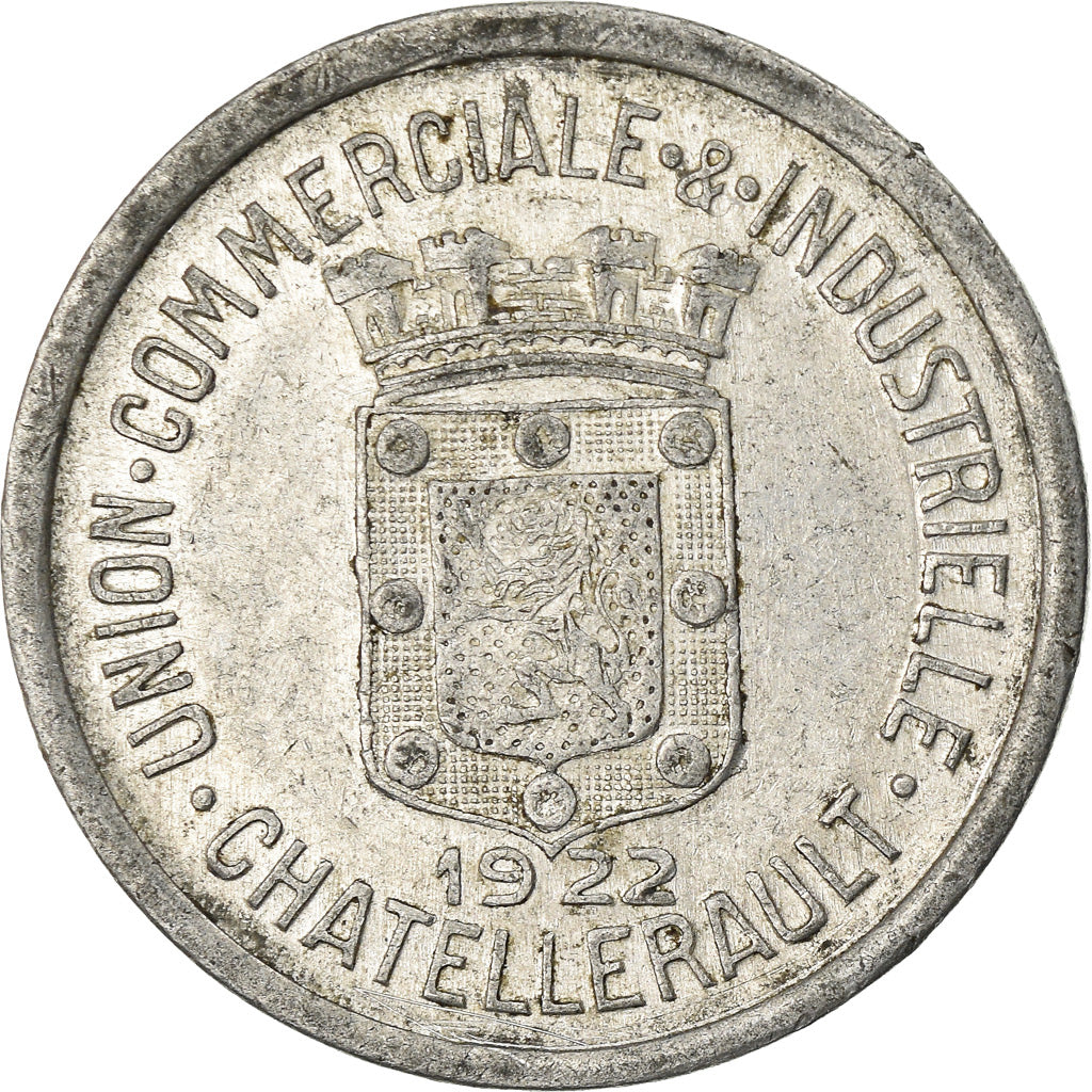 Coin, France, Union Commerciale et Industrielle, Chatellerault, 25 Centimes