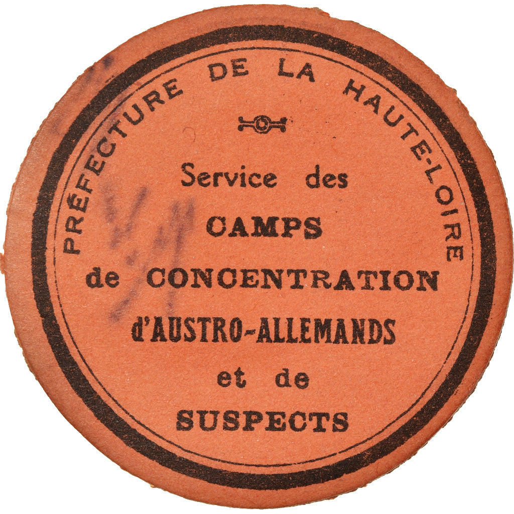 Coin, France, Service des Camps de Concentration, 5 Centimes, AU(50-53)