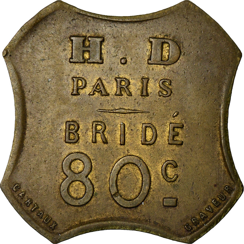 Moneta, Francia, H. D Paris, Paris, 80 Centimes, BB, Ottone, Elie:H75.3