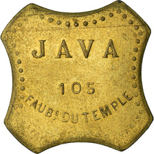 France, Jeton, Paris, Java 105 Faubourg du Temple, Jeton de Bal, SUP, Laiton