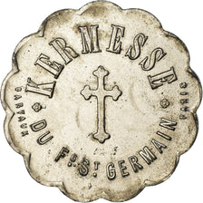 Moneda, Francia, Kermesse du Fg. St. Germain, Paris, 25 Centimes, MBC+, Nickel