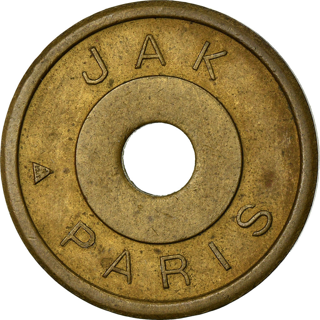 Coin, France, Kermesse JAK, Paris, 25 Centimes, AU(50-53), Brass