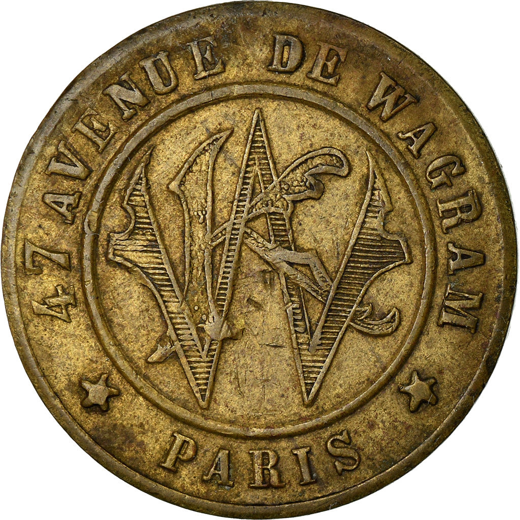 France, Jeton, Paris, Kermesse Wagram, Jeton d'audition, TTB, Laiton