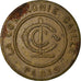 Coin, France, La Compagnie CAILLE, Paris, 10 Centimes, EF(40-45), Brass