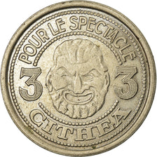France, Token, Paris, CITHEA, Jeton de Spectacle, 3 Coupons, 1932, AU(55-58)