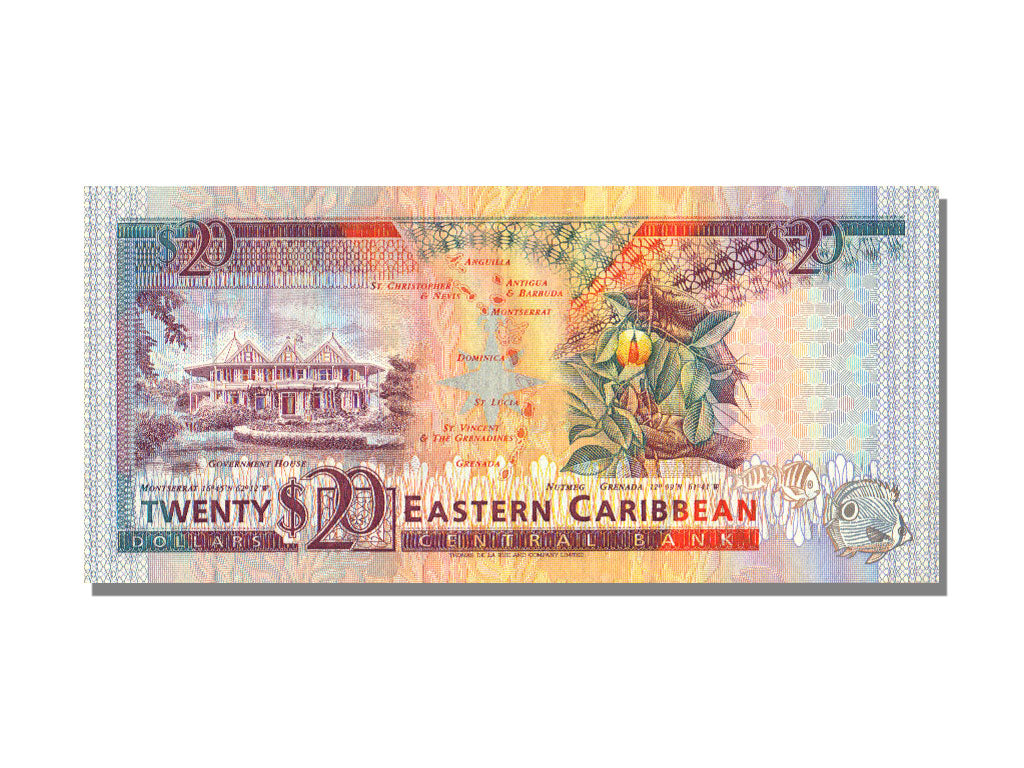 East Caribbean States, 20 Dollars, UNC(63)
