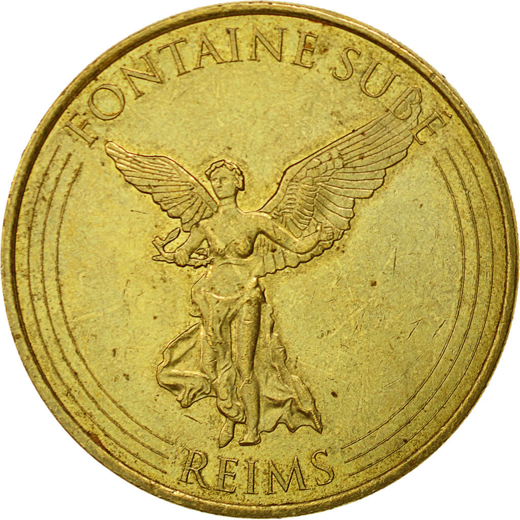 France, Token, Touristic token, Fontaine Subé - Reims, 2016, Monnaie de Paris