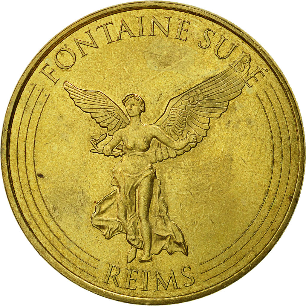 France, Token, Touristic token, Fontaine Subé - Reims, 2016, Monnaie de Paris