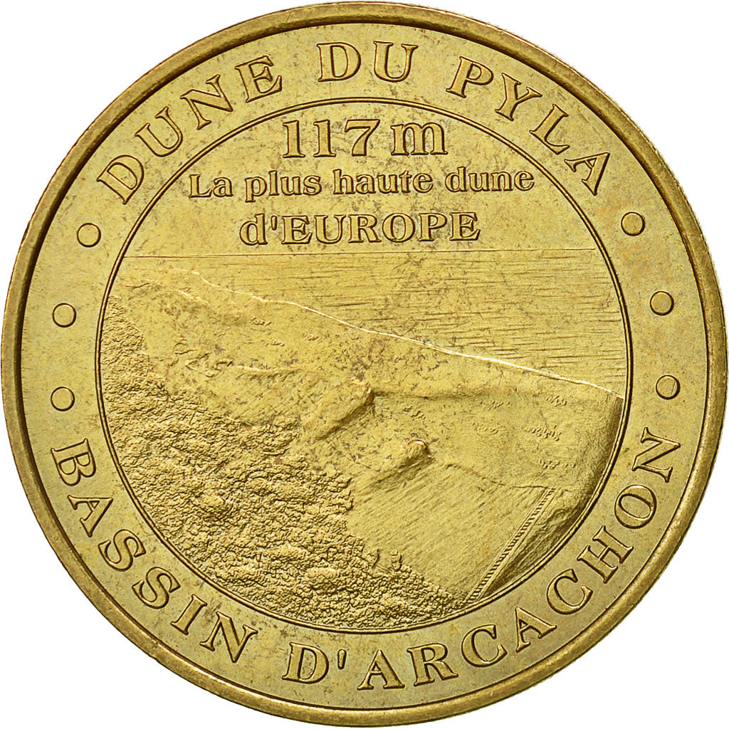 Frankreich, Token, Touristic token, La Dune du Pyla, 2001, Monnaie de Paris, VZ
