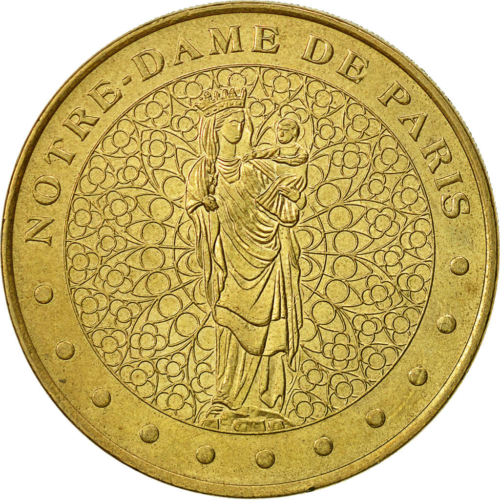 France, Token, Touristic token, Notre Dame - Vierge à l'enfant, 2000, Monnaie