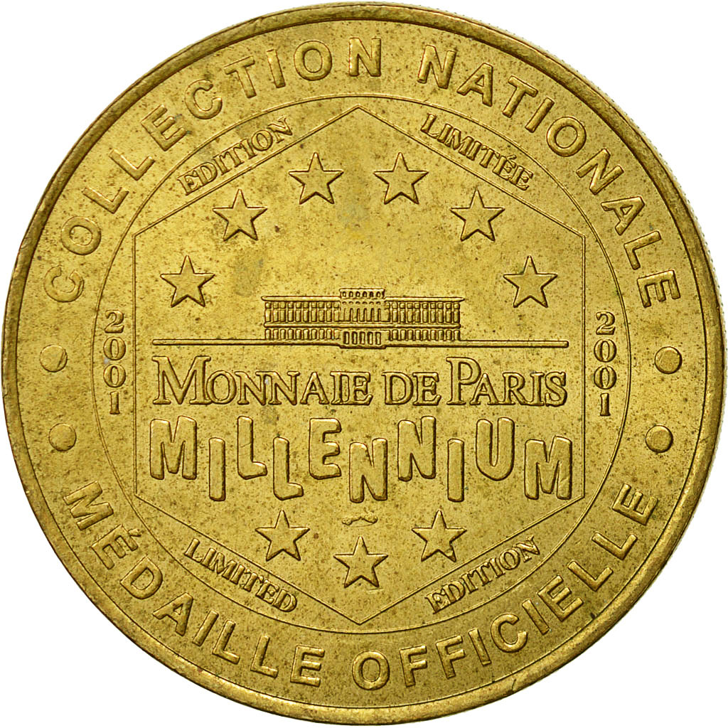 Francia, Token, Touristic token, Notre Dame - Vierge à l'enfant, 2001, Monnaie