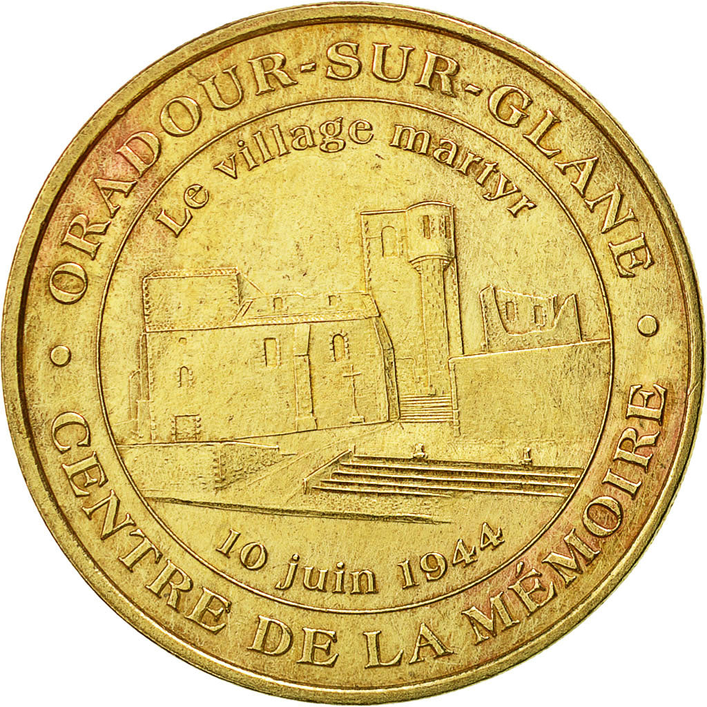 Francia, Token, Touristic token, Ouradour-sur-Glane, 2009, Monnaie de Paris, BB