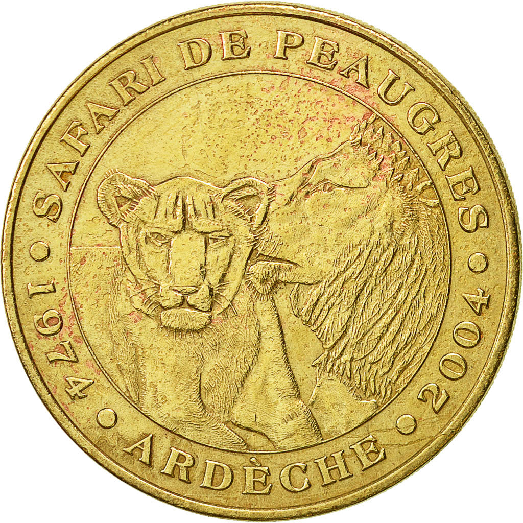 France, Token, Touristic token, Peaugres - Zafari, 2004, Monnaie de Paris
