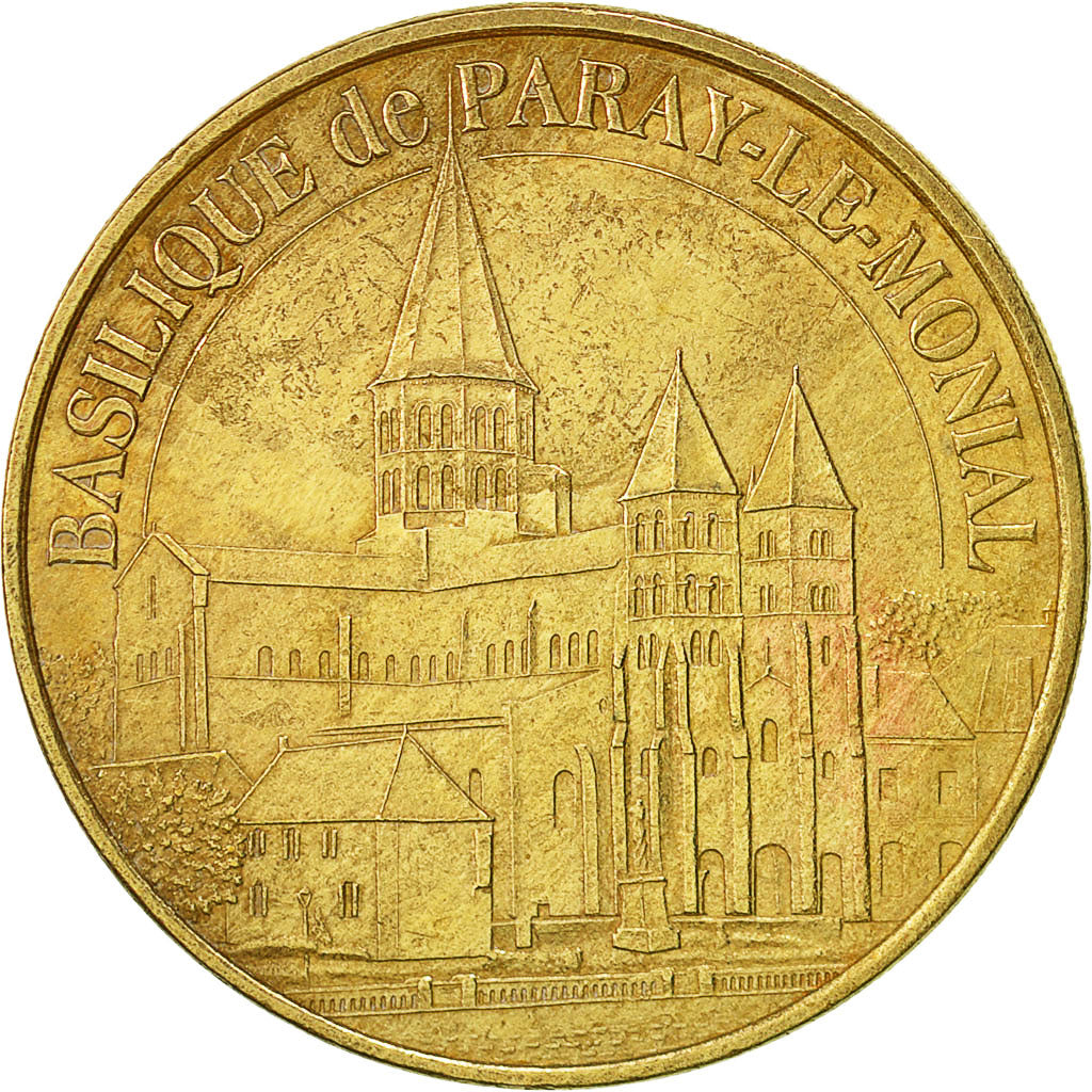 Francia, Token, Touristic token, Paray-le-Monial, Basilique, 2009, Monnaie de
