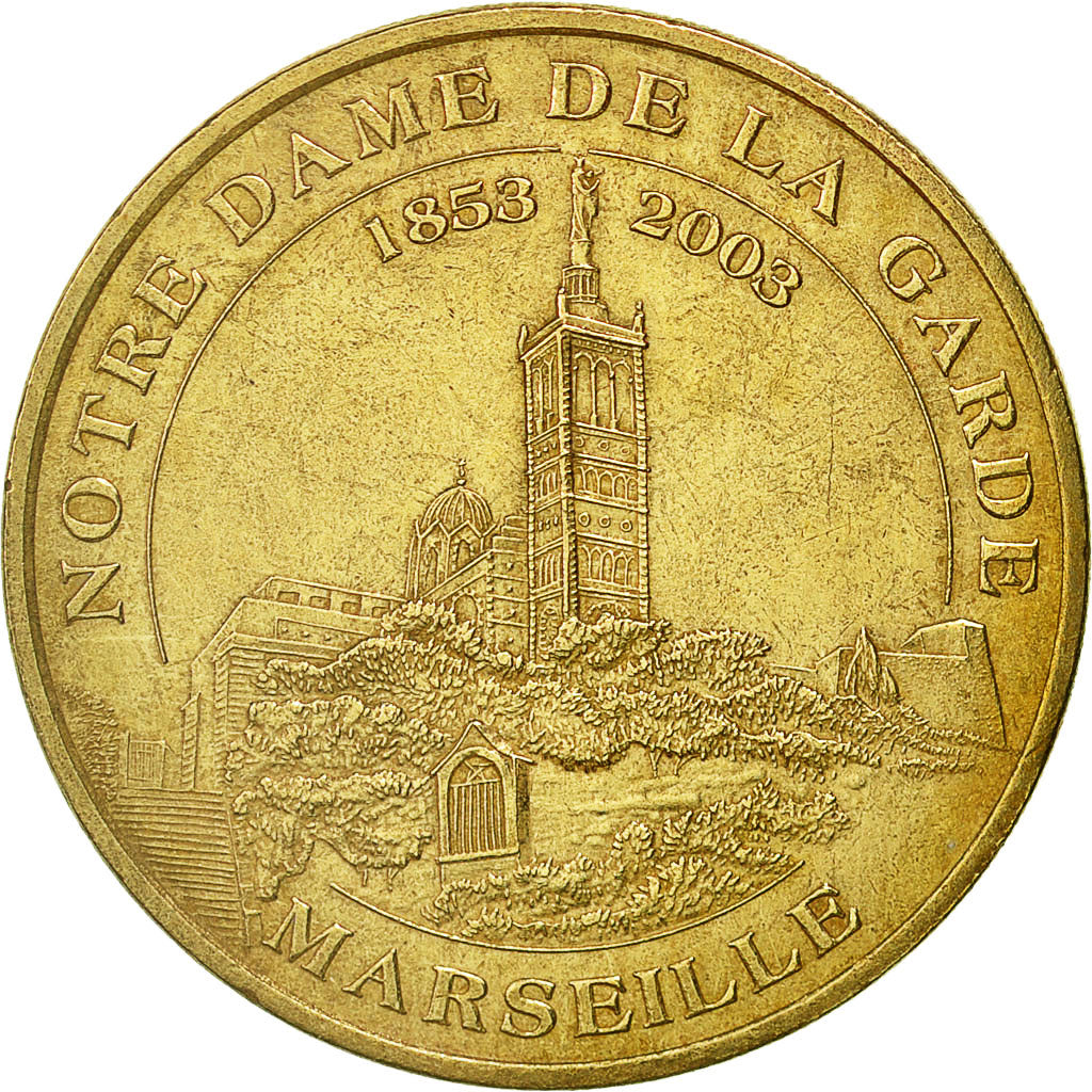 Francia, Token, Touristic token, Marseille - Notre Dame, 2008, Monnaie de Paris