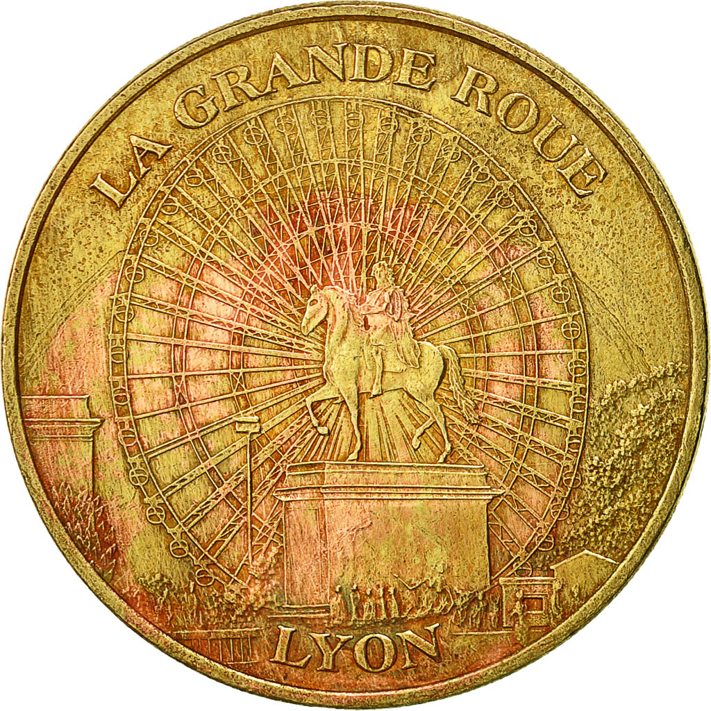 France, Jeton, Jeton Touristique, Lyon - Grande Roue, 2008, Monnaie de Paris