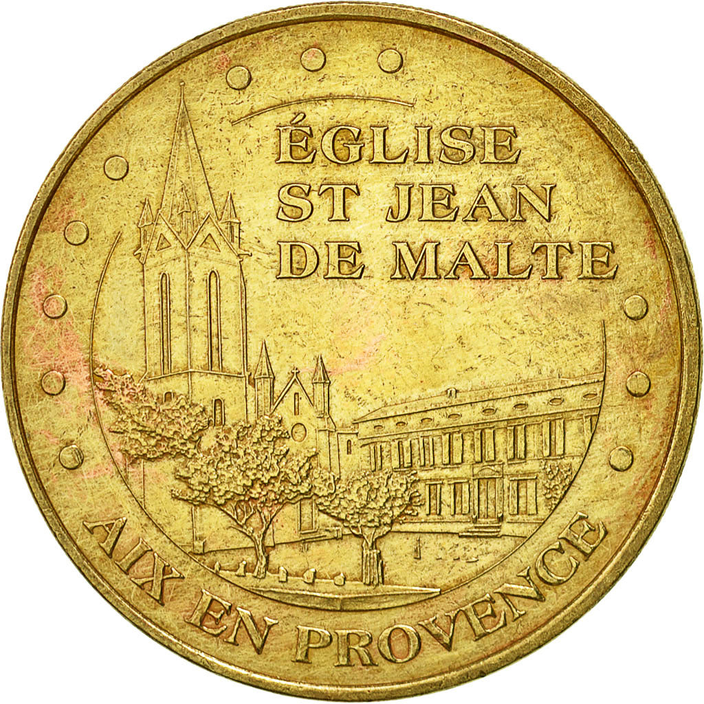 France, Jeton, Jeton Touristique, Aix -  Eglise St Jean, 2009, Monnaie de Paris
