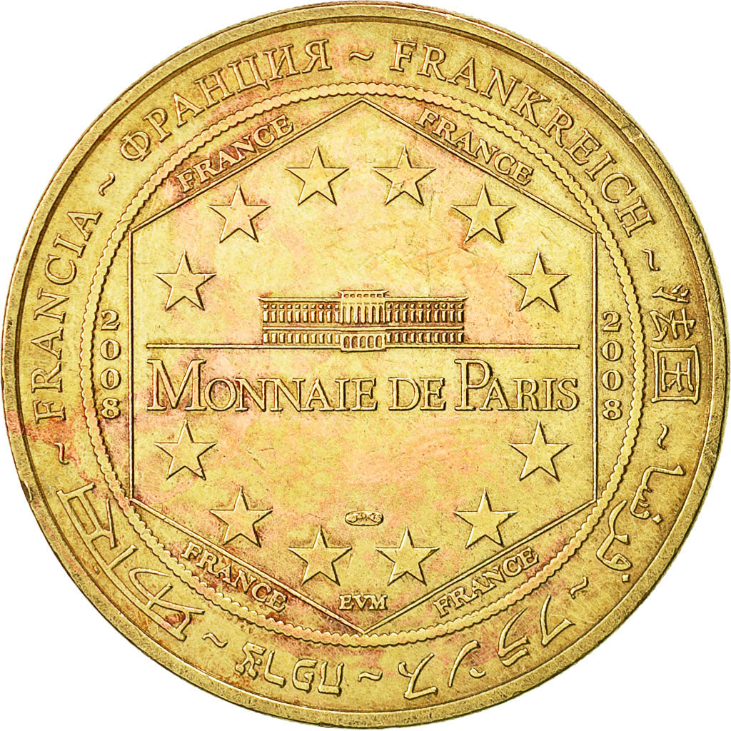 France, Token, Touristic token, Marseille - Hotel de Ville, 2008, Monnaie de