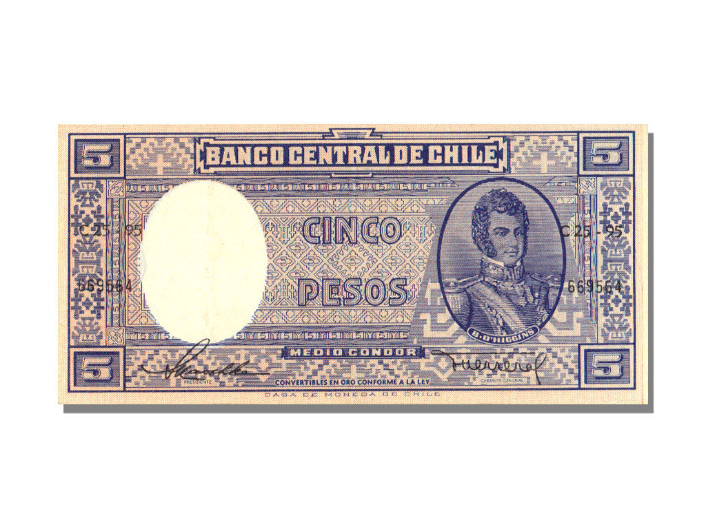 Banconote, Cile, 5 Pesos = 1/2 Condor, KM:110, FDS