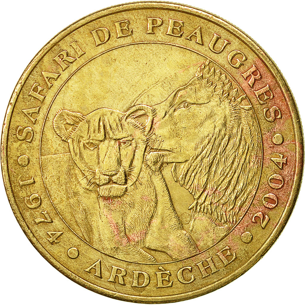 France, Token, Touristic token, Peaugres -  Safari, 2004, Monnaie de Paris